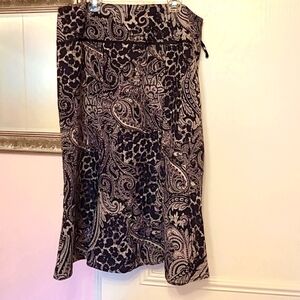 PENDLETON paisley wool & silk knit skirt